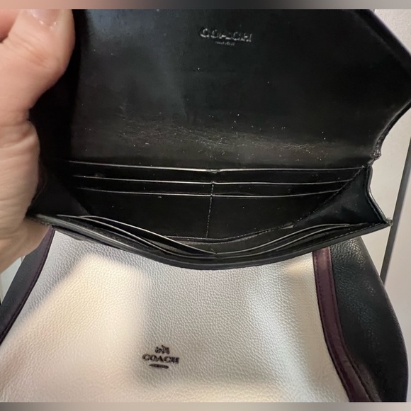 COACH Turnlock Edie Carryall In Colorblock With Snakeskin Detail w/ Wallet - Picture 13 of 16